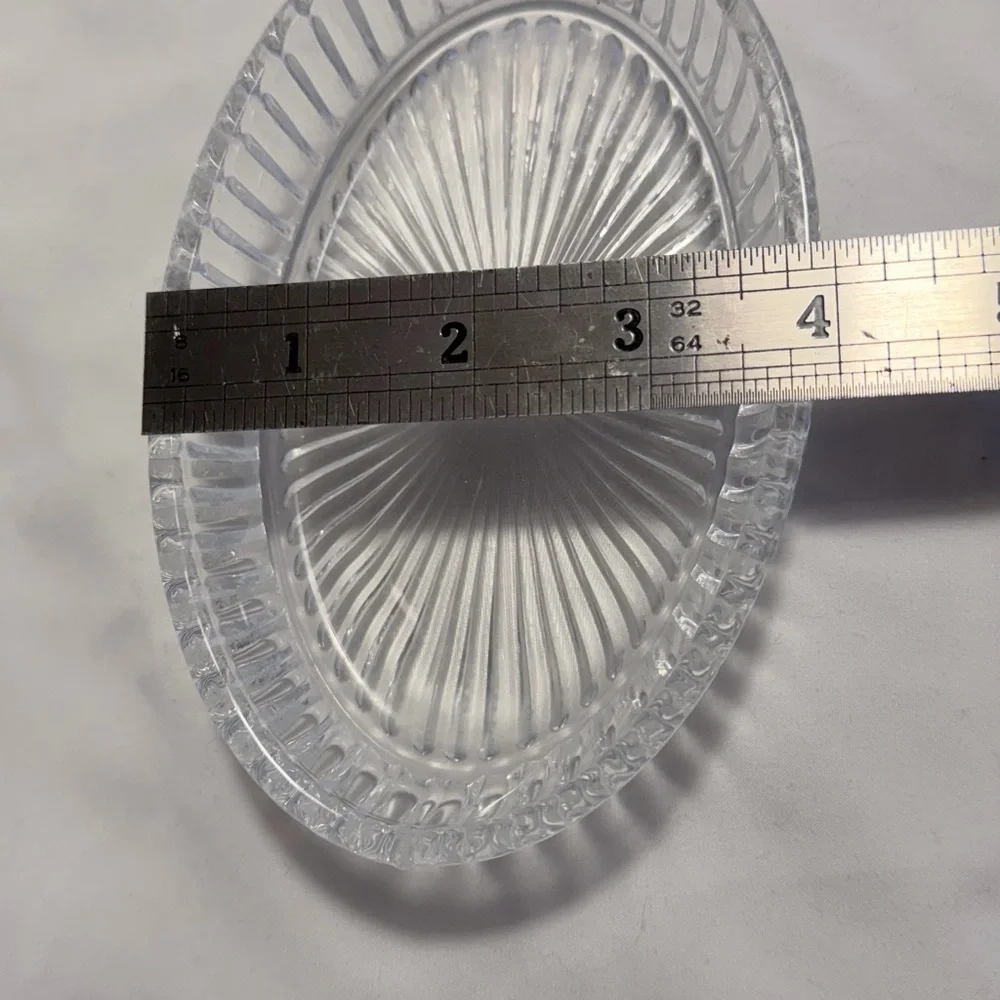 Elegant Clear Glass Vanity Tray